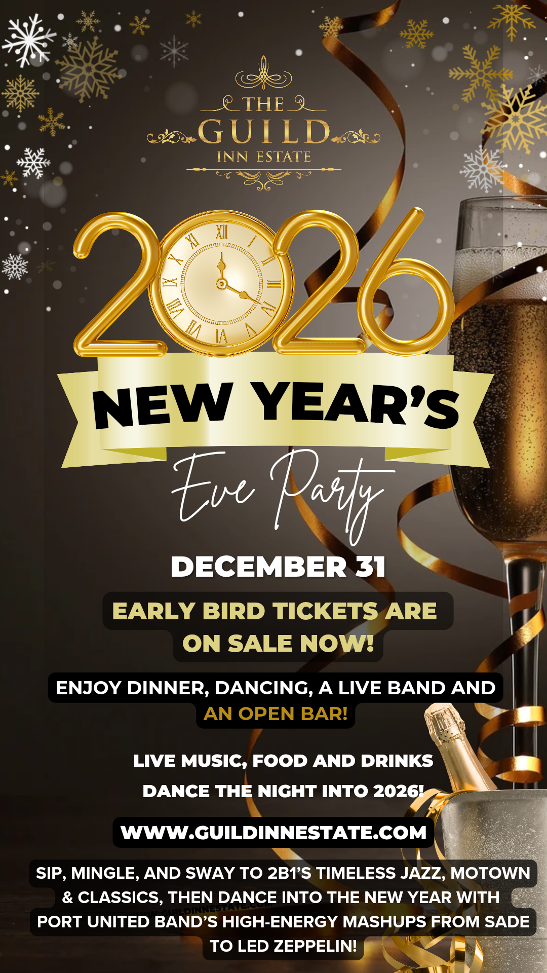 New Year's Eve Dinner & Gala 2026